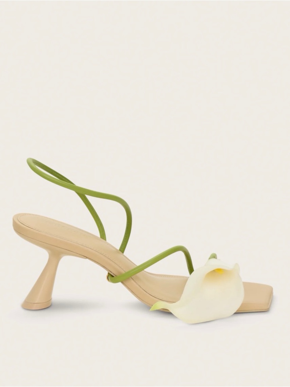 Cult Gaia Ria Calla Lily Sandal White Multi Heels